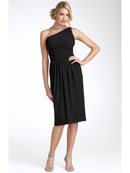 Maggy London Dresses & Skirts - 🆕 MAGGY LONDON One Shoulder Stretch Jersey Dress Black 4